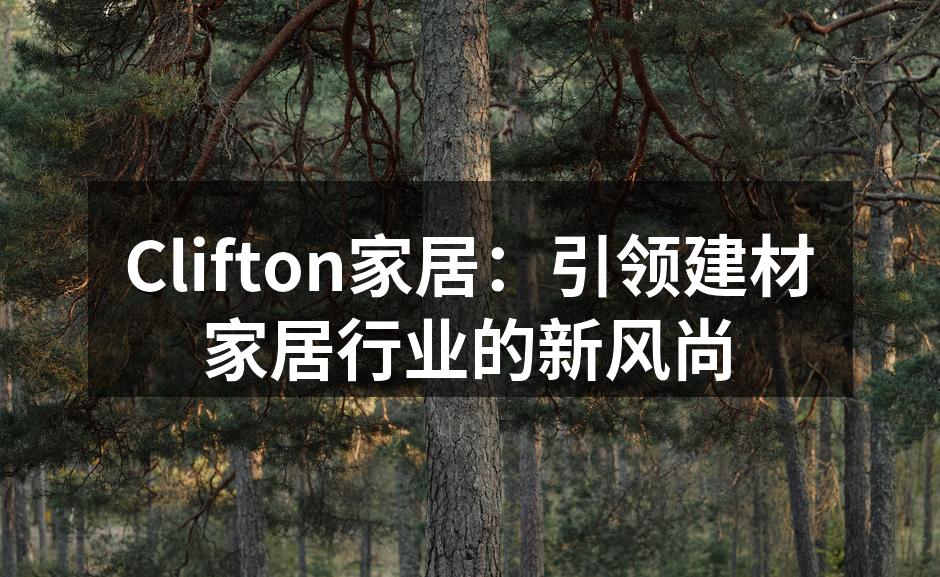 Clifton家居：引领建材家居行业的新风尚